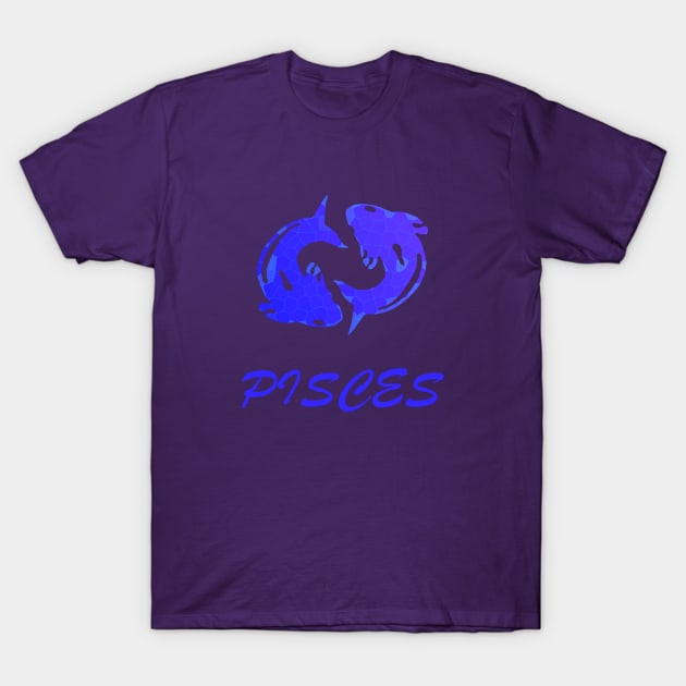 PISCES Horoscope Zodiac T-Shirt by Byntar